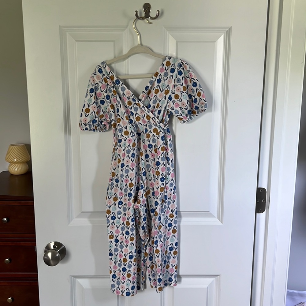 Tea Collection Floral Pattern Romper Size 3 Girl